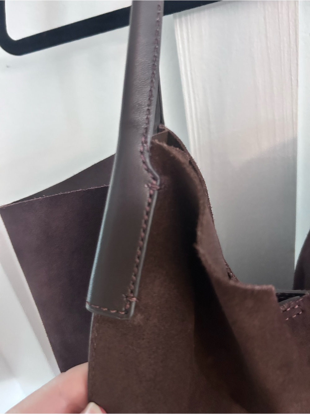 J. Crew Large Unstructured Brown Leather Berkley Tote - Picture 4 of 7